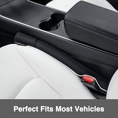 Heytrip Car Seat Gap Filler Universal Fit Organizer Fill The Gap Keep Cellphones Keys Wallet Coins From Falling, Driver Or Passenger Front Use, Pack Of 2(Black) #TOP4