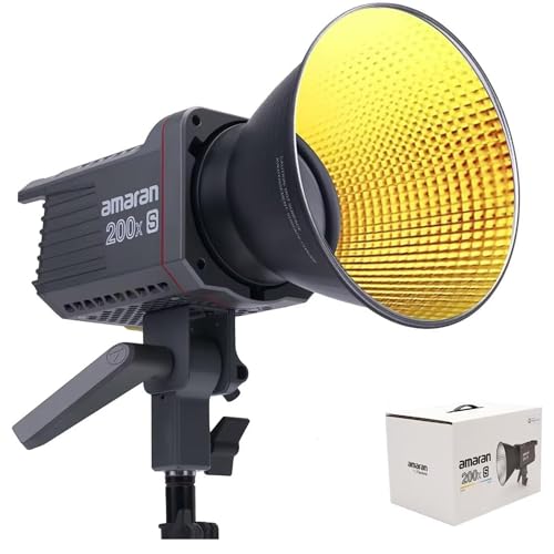 Aputure amaran 200X S �o�C�J���[ 200W �B�e�p���C�g 2700K-6500K CRI95+ TLCI98+ 45400Luxx@1M �A�v������\ 9�v���O�����Ɩ����� ���C�g�����̐݌v LED�r�f�I���C�g LED�����r�f�I