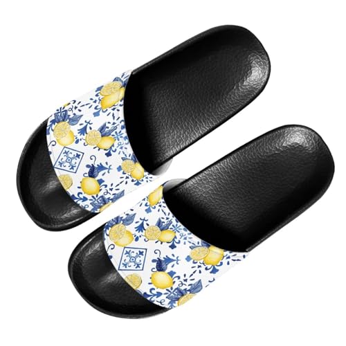 Image of Footwear for Mens Open Toe Athletic Sandals Anti-Slip Sole Slide Sandals Pillow House Flat Shoes Comfortable Slip On Slippers for Indoor & Outdoor
