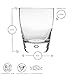 Bormioli Rocco Luna Clear Bubble Base Glass Drinking Tumblers - 260ml - Pack of 6