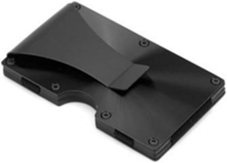 New Card Hold Aluminum Mini Wallet Antimagnetic Metal Men and Women Credit ID Case Small Slim Purse with Dollar Clip