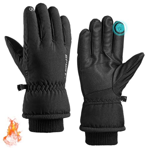 VZVXDW Winter Gloves, Waterproof Thermal Touchscreen Ski Glove, Suit for Ski, Cycling, Hiking...