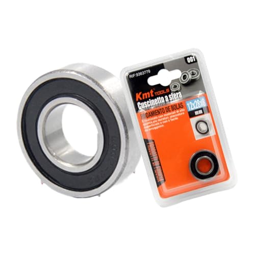 A2ZWORLD Cuscinetto a Sfera Miniaturizzato In Acciaio 5 Misure Disponibili, Prelubrifacti e Design Compatto | Multiuso per Pattini, Rollerblade, Skateboard e Ferramenta (12 x 28 x 8 Millimetri)