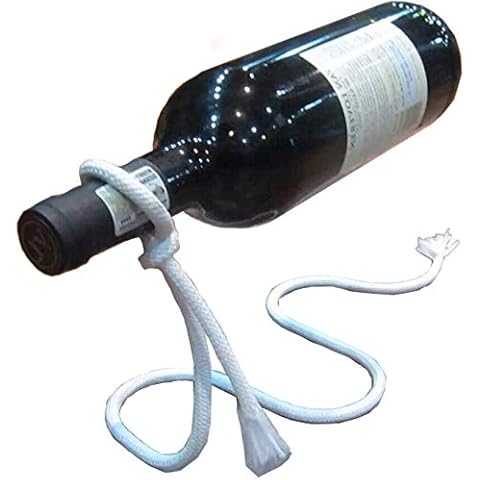 Riveryy Creativo Botellero Vino Estante de Vino de Cuerda de Nailon con Núcleo de Hierro Cover