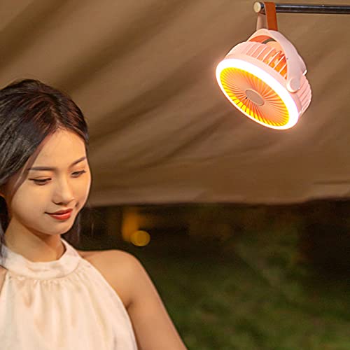 Ventilateur de camping multifonction portable à suspendre avec LED - 8