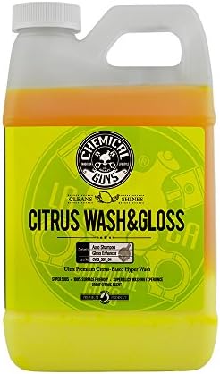 Chemical Guys CWS_301_64 Citrus Wash & Gloss Foaming Car Wash Soap (Works with Foam Cannons, Foam Guns or Bucket Washes) For Cars, Trucks, Motorcycles, RVs & More, 64 fl oz (Half Gallon) Citrus Scent
