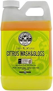 Chemical Guys CWS_301_64 Citrus Wash & Gloss Foaming Car Wash Soap (Works with Foam Cannons, Foam Guns or Bucket Washes) For Cars, Trucks, Motorcycles, RVs & More, 64 fl oz (Half Gallon) Citrus Scent