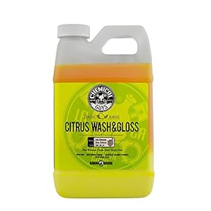 Chemical Guys CWS_301_64 Citrus Wash & Gloss Foaming Car Wash Soap (Works with Foam Cannons, Foam Guns or Bucket Washes) For Cars, Trucks, Motorcycles, RVs & More, 64 fl oz (Half Gallon) Citrus Scent