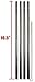EXTRA LONG Stainless Steel Drinking Straws 10.5" Length 4 Qty - Wide Straight
