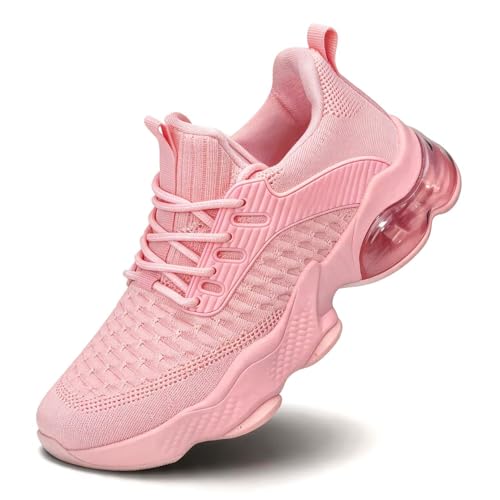 Image of Womens Slip On Walking Shoes Air Running Casual Fashion Tennis Sneakers Comfortable Non Slip Work Athletic Trainers