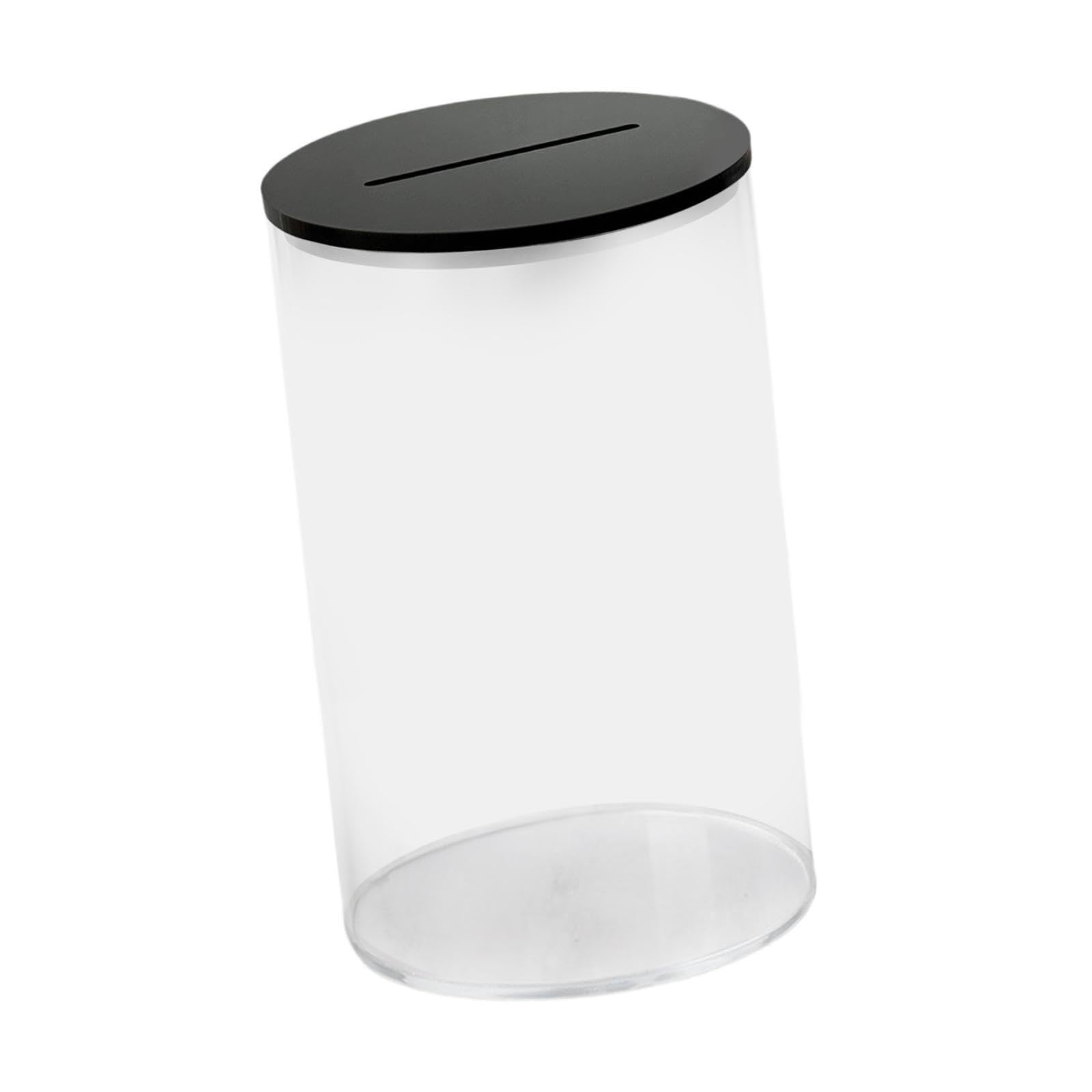 TWISAXC Money Jar Large Capacity Storage Case Container Creates Exciting Opportunities For Learning About Saving While Enhancing Home Decor Saving Money Boxes, black, M