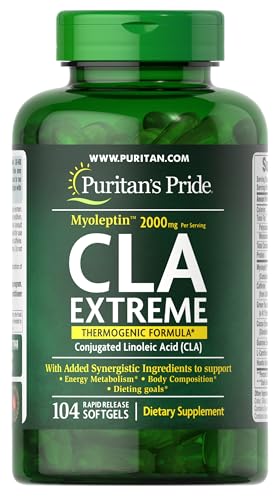 Puritans Pride Myoleptin Cla Extreme Softgels, 104 Count Puritans Pride Myoleptin Cla Extreme Softgels, 104 Count
