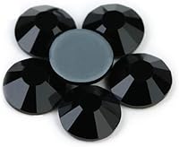 Vista 2 de 1440 diamantes de imitación de cristal termofijos, parte trasera plana, gemas redondas de cristal para manualidades y ropa