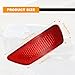 CmeRto 2Pcs Rear Bumper Reflector Light Lamp Compatible with Jeep Grand Cherokee 2011-2021, Dodge Journey 2011-2020, Compass 2011-2017 Replaces 57010720AC 57010721AC(Red Lens, Left and Right)