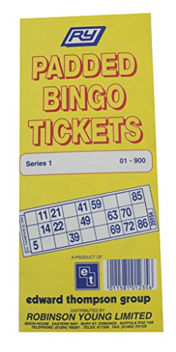 Robinson Young billete de Bingo Pad (5 unidades)