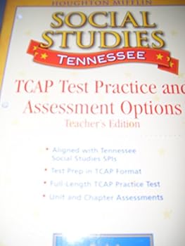 Spiral-bound Houghton Mifflin Social Studies Tennessee: Test Prep Blm/Tae Lv 4 Book