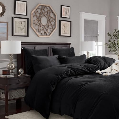 Gezu Ropa de cama de invierno de felpa cálida