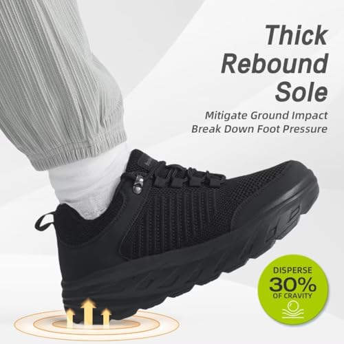 OrthoComfoot Women's Orthopedic Diabetic Wide Walking Shoes: Comfortable Casual Arch Support Plantar Fasciitis Fashion Sneakers, Work Tennis Orthotic High Arch Swollen Feet Shoes for Foot Heel Pain3