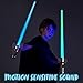 JOYIN Extendable 2-in-1 Light Up Sword for Kids, Dual LED Swords Set with FX Sound (Motion Sensitive) and Realistic Sliver Handle for Fighters and Warriors, New Years Eve Party Supplies Boys Stuff