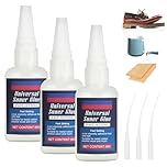 Flintronic 3pcs Super Glue 50g - High Strength Universal for Plastic, Leather, Metal, Wood, Ceramic - Fast Repair Quick Drying
