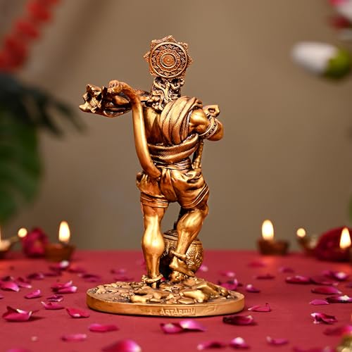 Image of Artarium Bahubali Hanuman Idol for Home Decor (7.5 Inch), Bajrang Bali Hanuman Ji Murti, Sankat Mochan Balaji Decorative Showpiece for Pooja Room, Temple, Office & Gift