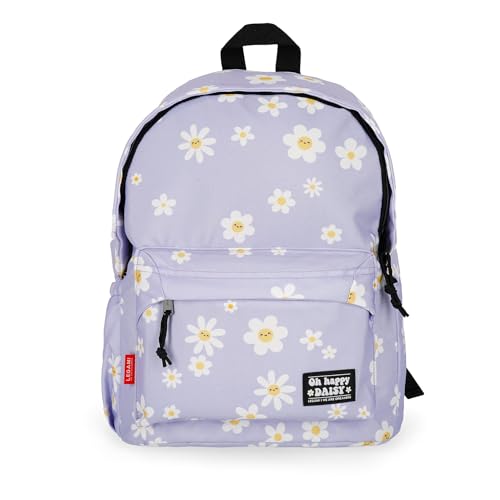 Legami - Zaino Per Scuola My Backpack, Cartella Scuola Foderata, Regolabile, Chiusura a Zip, Scomparto Interno per Laptop e Tablet, Tasca Laterale, Utilizzabile per viaggiare, 30 x 40 x 18 cm