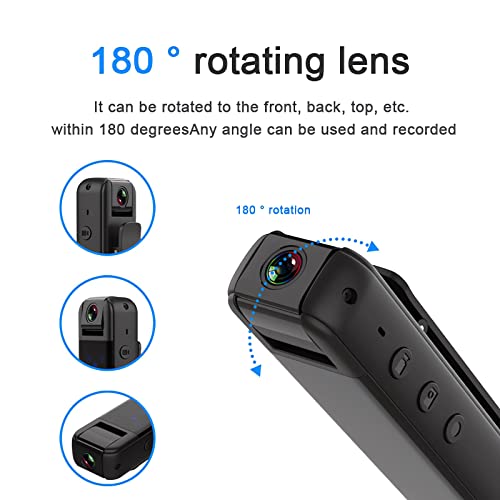 SRIKEKL 1080P Body Camera with Audio and Video, Support 5-6 Hours Recording - Image 3
