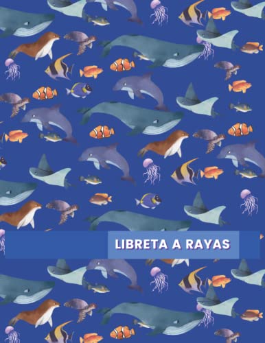 Libreta de rayas: libreta infantil doble linea / doble pauta 3 mm / cuaderno dos rayas para niños / libreta infantil A4