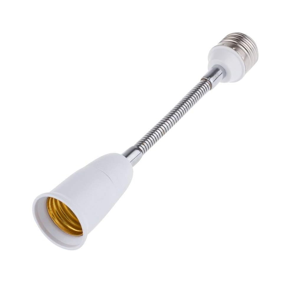 Light Bulb Extender Socket 18CM Extension Socket Extender Adapter, E27 Flexible Extender, All-Directional Adjustable, Standard Light Bulb Socket