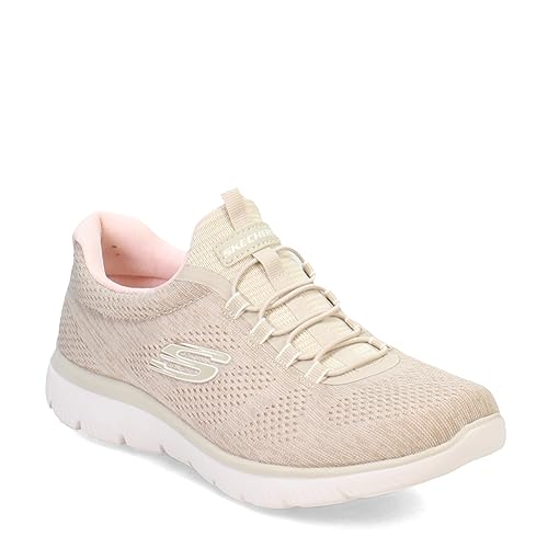 Skechers Sport Women's Women's Summits Fun Flare Sneaker, TPPK=Taupe Pink, 5.5