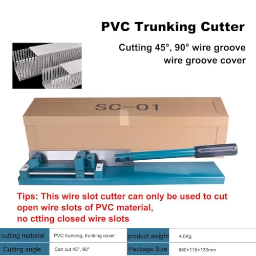 Cortador de PVC eficiente con corte angular de 45 a 90 grados y seguro 2