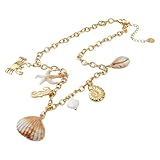 Hobbspring Collar con colgante de oro de acero inoxidable Chunky Collar de joyería Collares para mujeres Delicado, Acero inoxidable