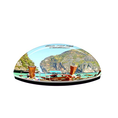 Imán de nevera redondo 3D cristal y vidrio miniatura 3