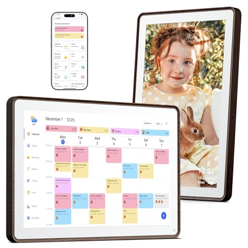 Image of Dragon Touch 10.1 inch Digital Calendar Chore Chart - Digital Picture Frame, Smart Family Planner, Hearth Display Desk Digital Calendar Best Gift for Women, Mom,Christmas, Wedding