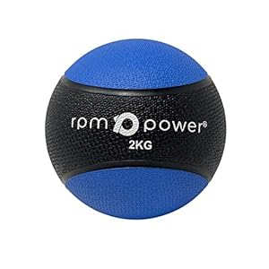 RPM Power Medicine Balls – Rubber Medicine Wall Ball with Non-Slip Grip for Slamming, Throwing, Bouncing, Weighlifting, Crosstraining, Plyometrics
