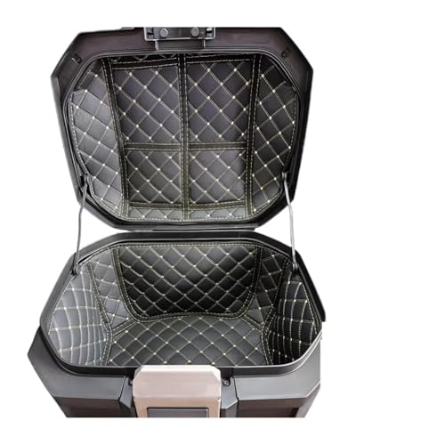 Protection coffre arrière moto anti-choc avec coussin intérieur amovible de rangement