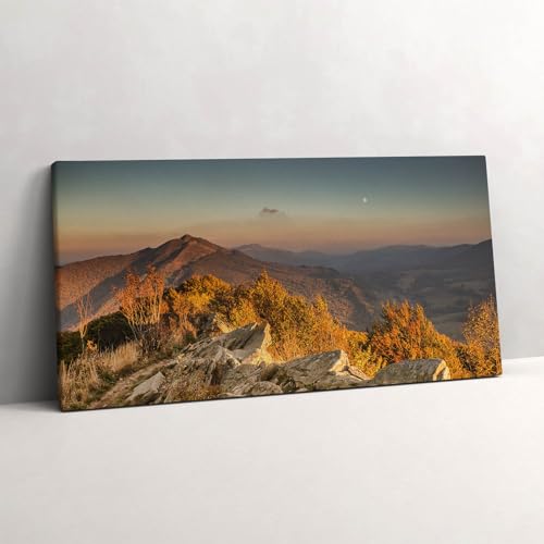 Image sur Toile 100x50cm Bieszczady pour Salon Moderne et Chambre Apaisante