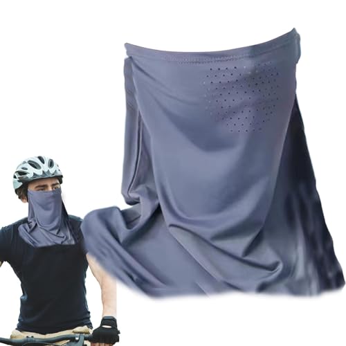 Masque de protection solaire | Masque de protection UV respirant – Bouclier facial rafraîchissant avec boucles d'oreille, fournitures d'extérieur pour le golf, le cyclisme, la randonnée, la pêche et