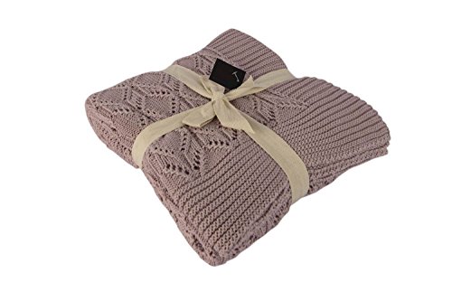 Coperta Softy da Divano Camera Soggiorno - in 130 x 170 cotone beige