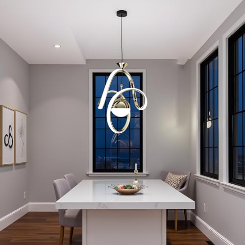 Image of Hanging Lights for Living Room, Pendant Lights for Ceiling, Hanging Lights for Home Decoration and Modern Lamps for Hotels and Cafe (Warm, Natural, Cool White) (Pack of 1)
