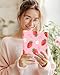Wazzasoft for iPad 10th Generation Case with Keyboard - for iPad A16 Cases Pencil Holder 10.9 Inch Cover Women Girls Cute Girly Strawberry Unique Design Funda for Apple Tablet 10th/11th gen