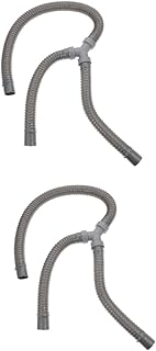ERINGOGO 2 Peças 3 T Downpipe Tubo De De Cozinha Tubo De Drenagem De Água Tubo De Drenagem Mangueira De Água Tubo De Saída De Cozinha Tubo De Saída De Conexão De Água 3-Mangueira De