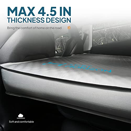 Losthorizon Airsoft 4.5”Thick Self Inflating Sleeping Pad For Tesla Model Y, Camping Mattress With Pump Sack, Solid Foam, R-Value 13, 4 Seasons #TOP1