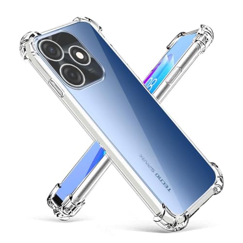 Image of for Tecno Spark Go 2024 Case, Premium Soft Clear Crystal TPU Shockproof Transparent Case Cover Drop-Resistant Light Weight Case for Tecno Spark Go 2024 Transparent
