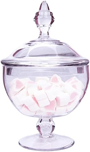 UYSVGF - Tarro transparente para dulces de boda con tapa, decoración de Navidad, almacenamiento de alimentos para el hogar, tanque de almacenamiento