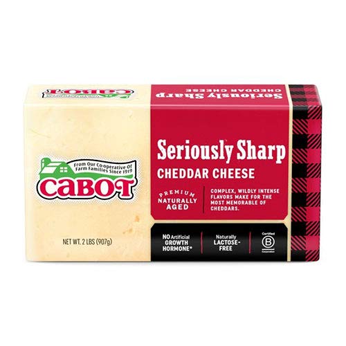 Cabot, Cheddar Cheese Seriously Sharp Loactose Free, 32 Ounce