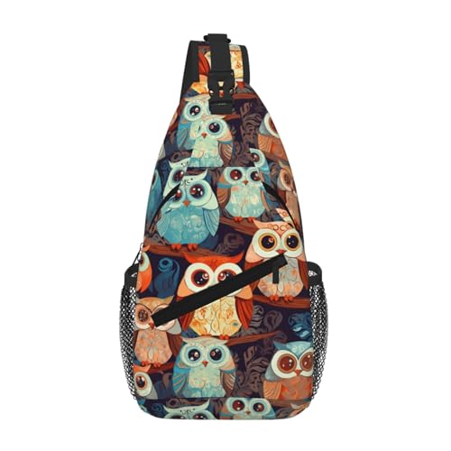Bolso bandolera Anime Owl para mujer y hombre miniatura 1
