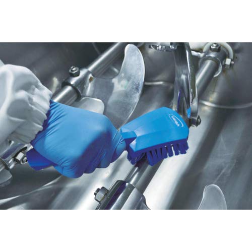 Vikan 41903 Heavy Duty Sweep Hand Brush, Polypropylene, Polyester Bristle, 10", Blue