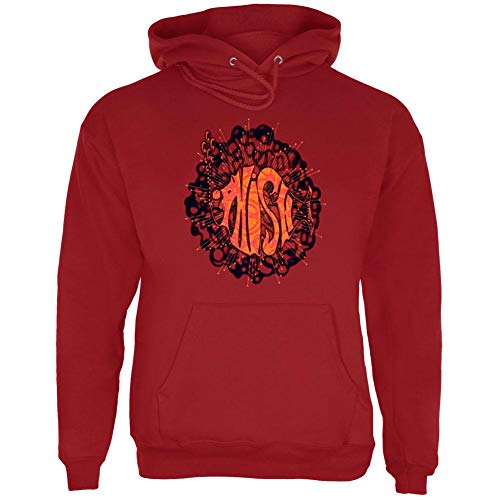 Old Glory Phish - Mens Bomb Hoodie Small Dark Red - Main Image