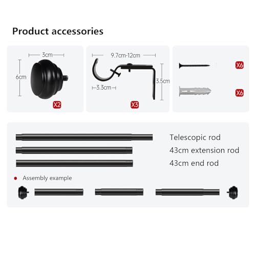 Tringles réglables de style industriel pour optimiser l'espace douche - 8